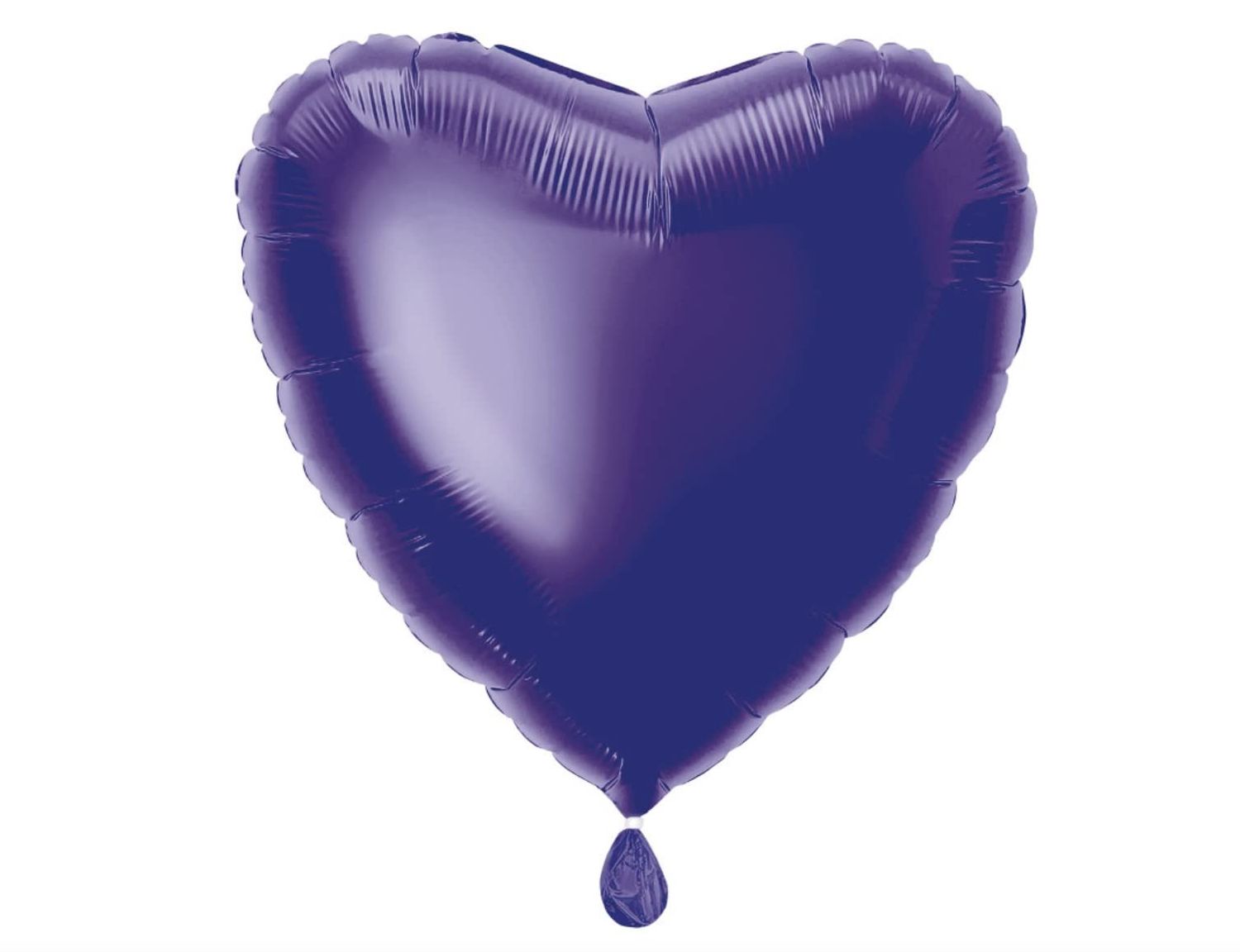 18&quot; Deep Purple Heart Shaped Balloon (Helium)