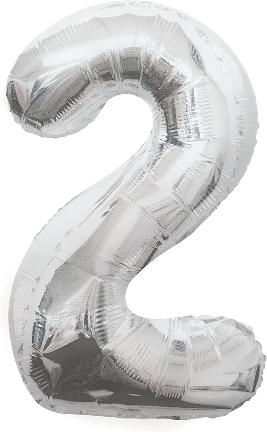 34&quot; #2 Silver Balloon (Helium)