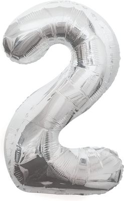 34&quot; #2 Silver Balloon (Helium)
