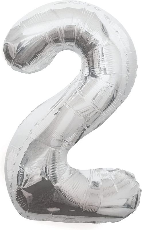 34&quot; #2 Silver Balloon (Helium)