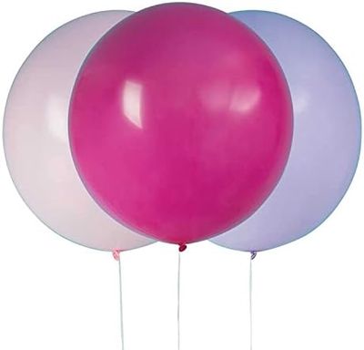 3pcs 24&quot; Pink &amp; Purple Helium Balloons
