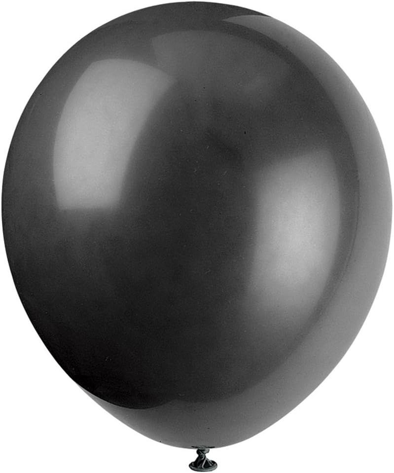 72pcs 12&quot; Jet Black Balloons (Helium)