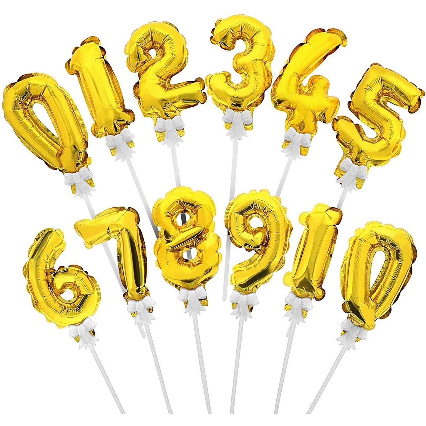 5&quot; Gold Cake Topper Balloon