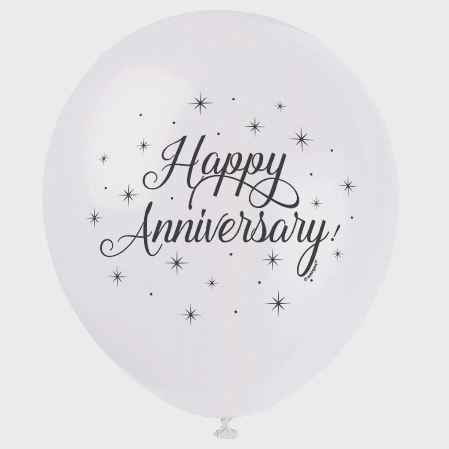 8pcs 12&quot; Happy Anniversary Balloons (Helium)