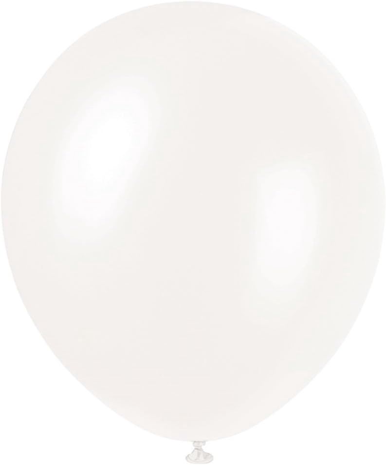 8pcs 12&quot; Pearlized Winter White Balloons (Helium)