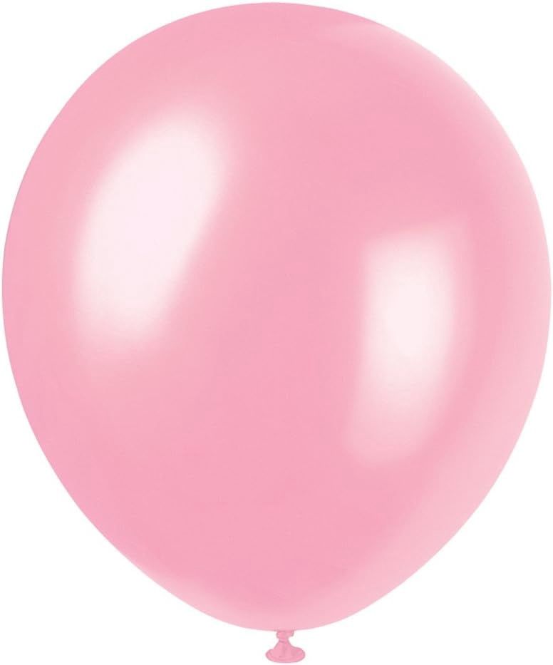 8pcs 12&quot; Pearlized Rose Pink Balloons (Helium)