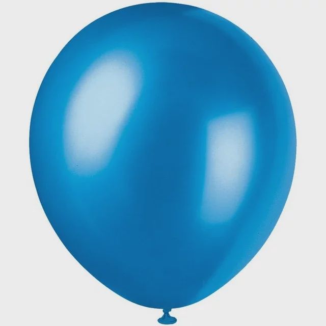 8pcs 12&quot; Pearlized Sapphire Blue Balloons (Helium)