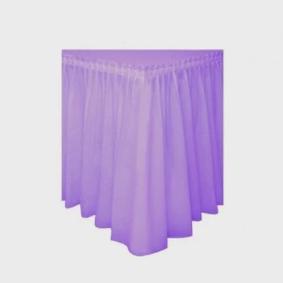 29inx14ft Plastic Tableskirt (Pretty Purple)