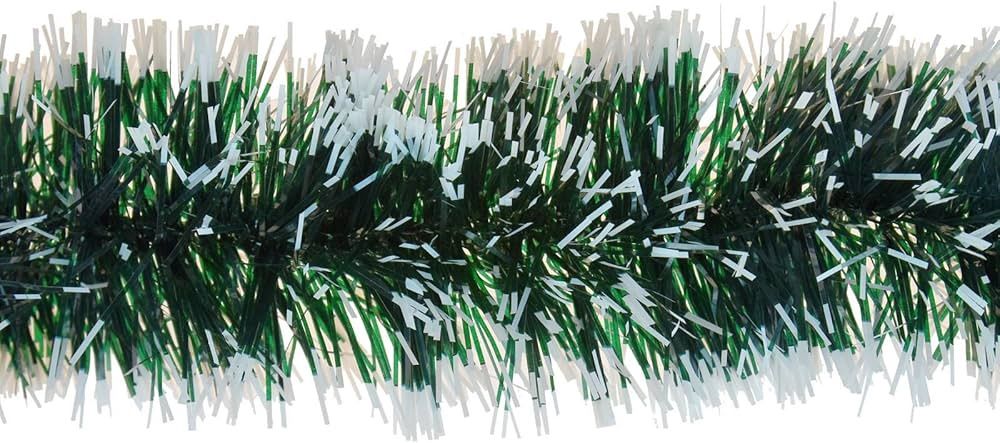Green &amp; White Christmas Garland
