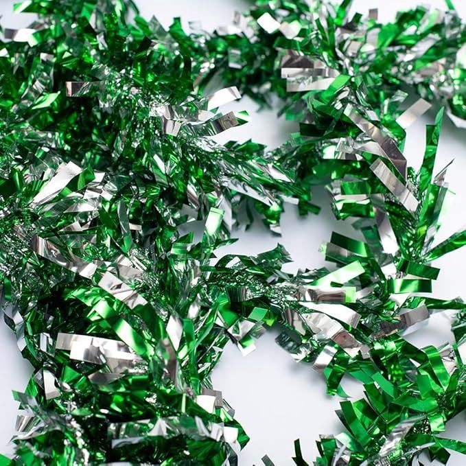 Variety Solid Color &amp; Silver Christmas Garland