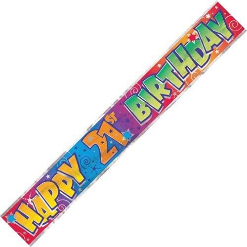 HAPPY 21ST BIRTHDAY BANNER