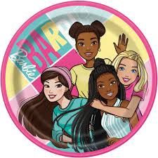 8pcs Barbie 7&quot; Plates