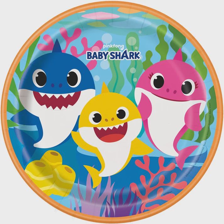 BABY SHARK8  9&quot; Plates