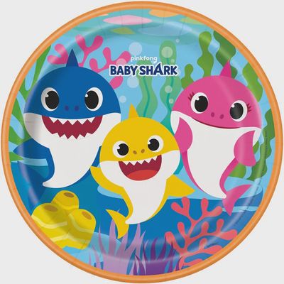 BABY SHARK8  9&quot; Plates