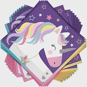 16pcs Unicorn Luncheon Napkins