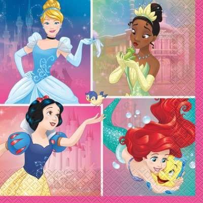 16pcs Disney Princess Dream Big Luncheon Napkins