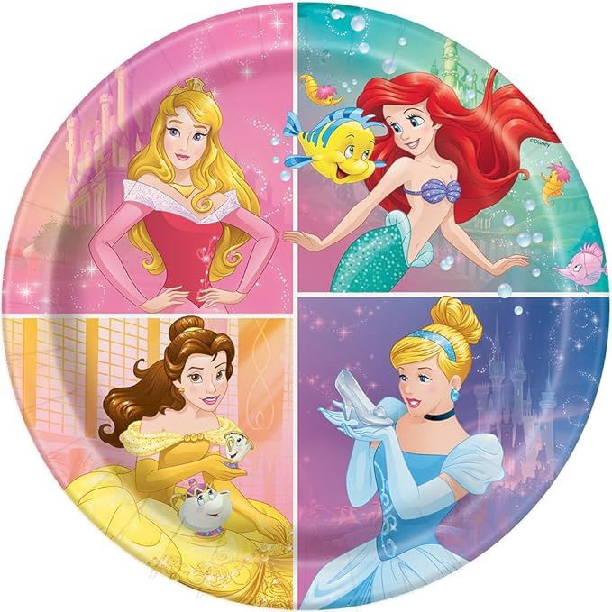 Disney Princess Dream Big  8 9&quot; Plates