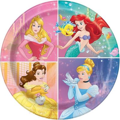 Disney Princess Dream Big  8 9&quot; Plates