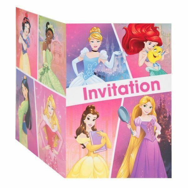 Disney Princess Dream Big 8 Invitations