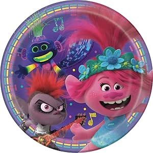 TROLLS 8  7&quot; Plates