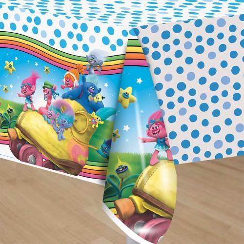 TROLLS  1  Plastic Tablecover 54&quot; x 84&quot;