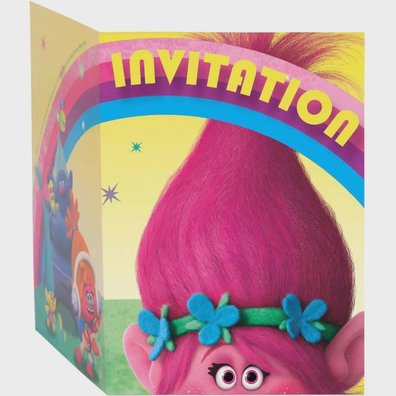 TROLLS 8 Invitations