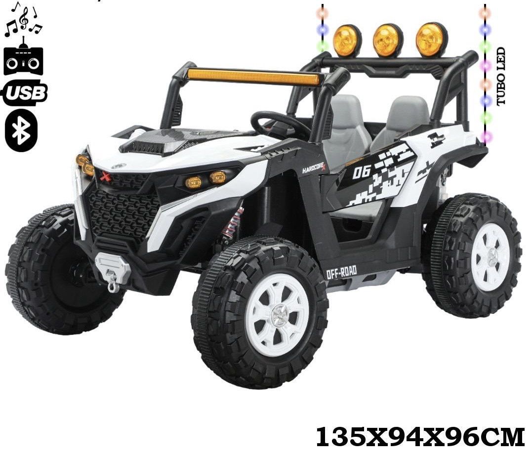 Two Tone Electric Truck (Open Style), Color: White
