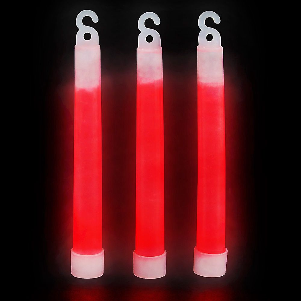 6&quot; 12pcs Red Glow Sticks