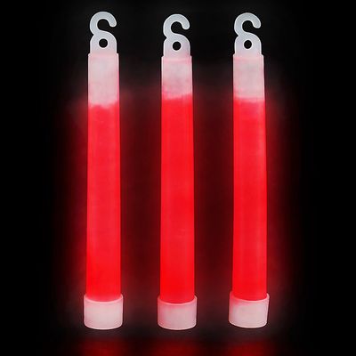 6&quot; 12pcs Red Glow Sticks