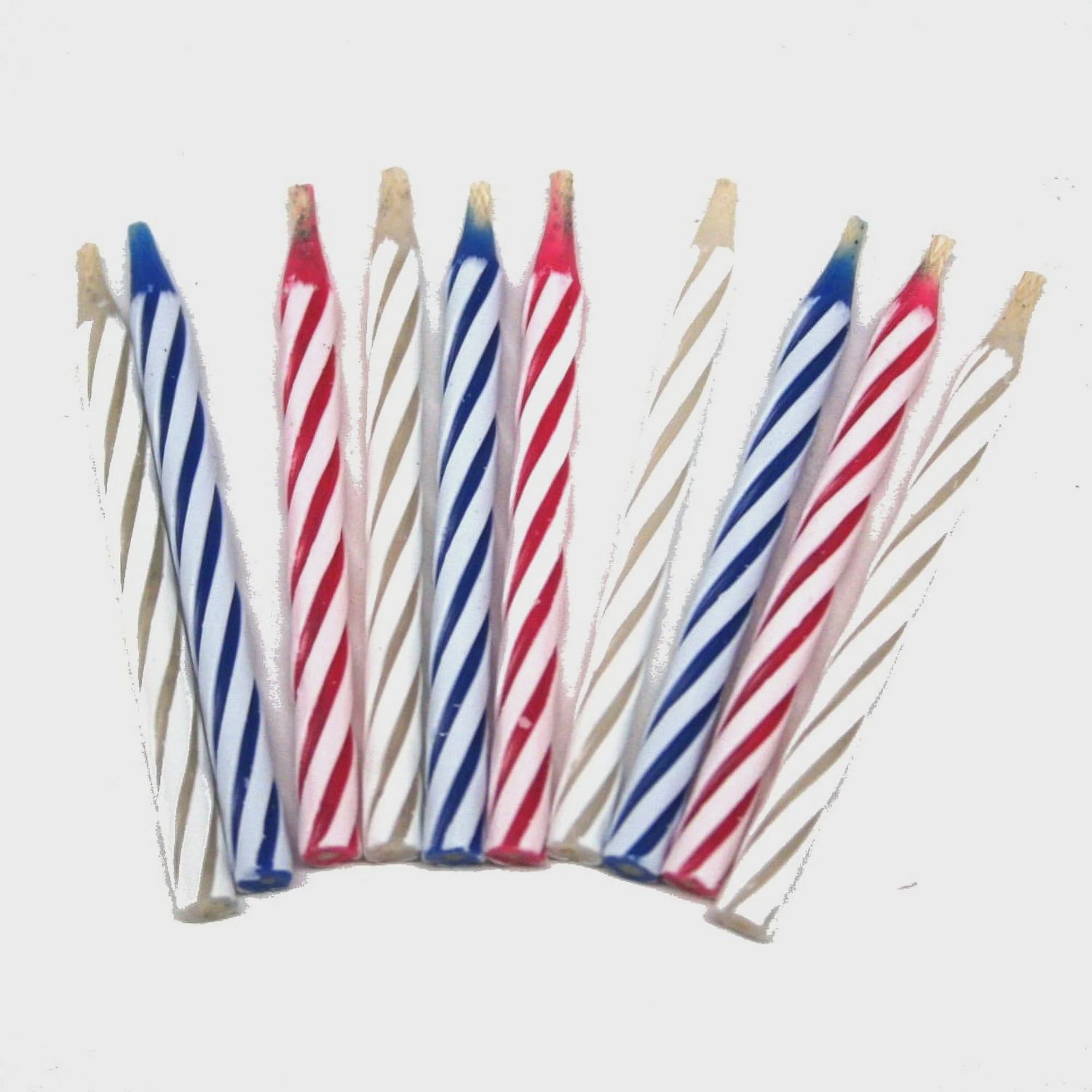10 Multi-Color Magic Relighting Birthday Candles