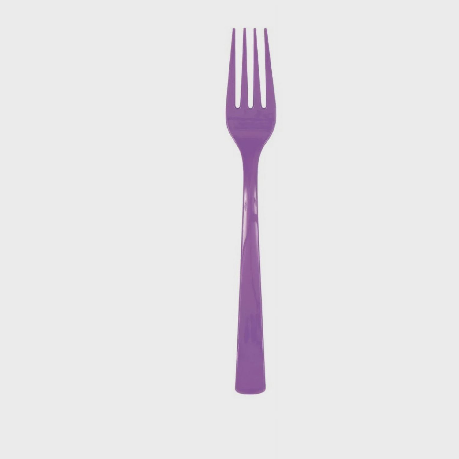 18  Pretty Purple Solid Plastic Forks