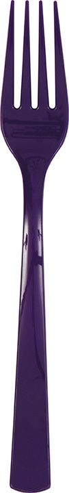 18 Deep Purple Plastic Forks