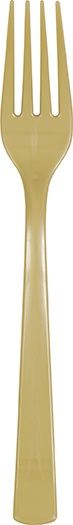 18 Gold Plastic Forks