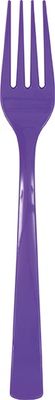 18pcs Neon Purple Plastic Forks