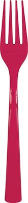 18 Ruby Red Plastic Forks