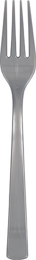 18pcs Silver Plastic Forks