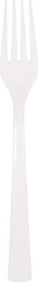 18 White Plastic Forks