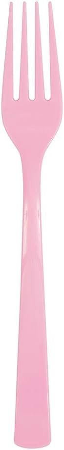 18 Lovely Pink Plastic Forks