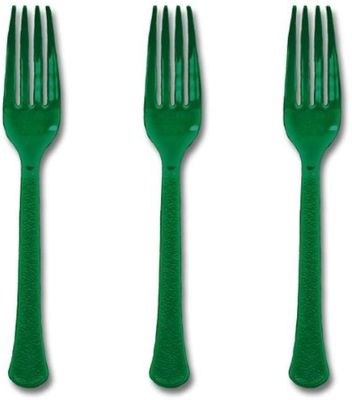 24pcs Forest Green Forks