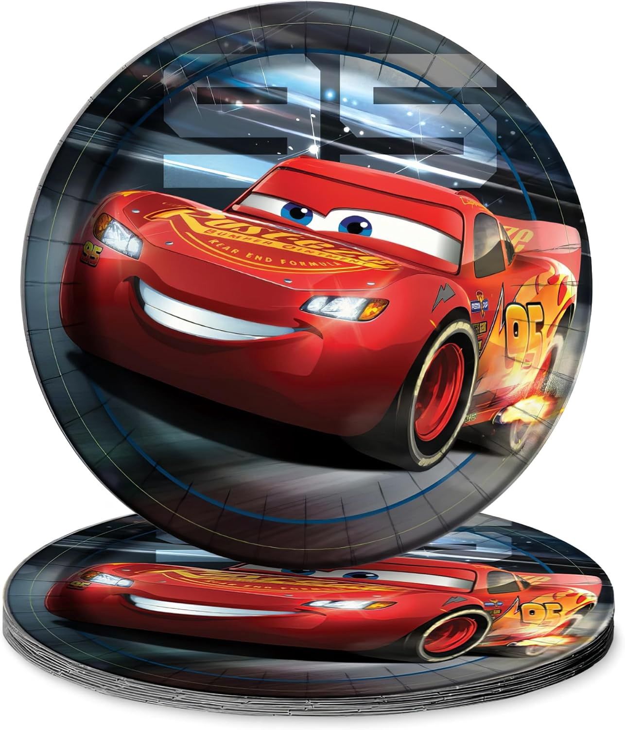 8pcs CARS 3   9&quot; Plates