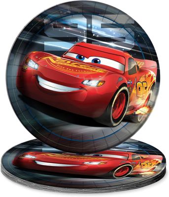 8pcs CARS 3   9&quot; Plates