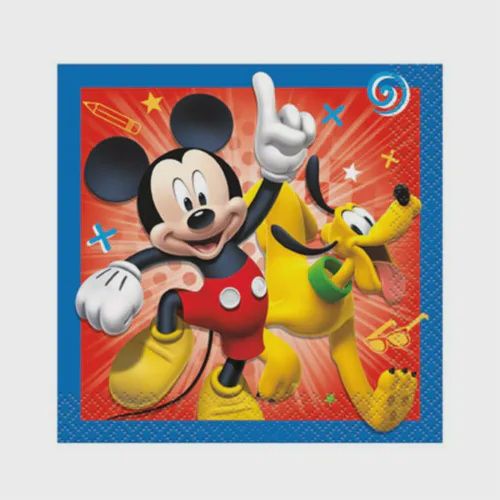 16pcs Mickey Mouse Beverage Napkins