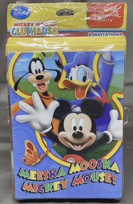 8 Mickey Mouse Clubhouse Invitations and Thank You Cards