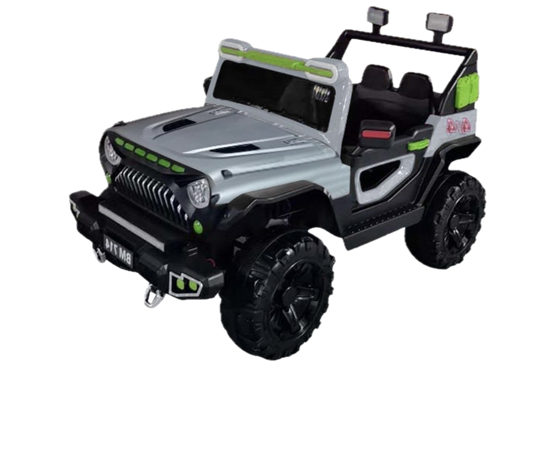 4X4 Style Electric Jeep, Color: Grey