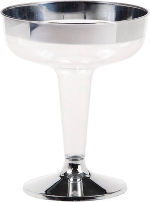 4pcs Gold Rim Wine Glasses