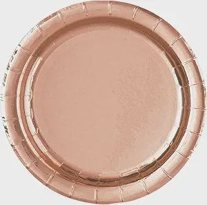 8 Solid Color Rose Gold  9&quot; Plates