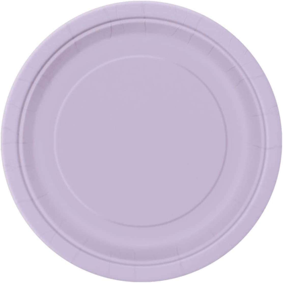 20pcs Lavender Solid Color 7&quot; Plates