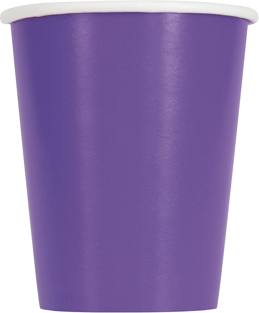 10pcs 12oz Neon Purple Solid Color Cups