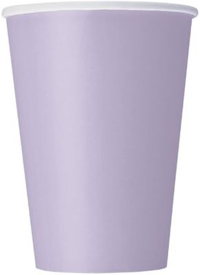 10pcs 12oz Lavender Solid Color Cups