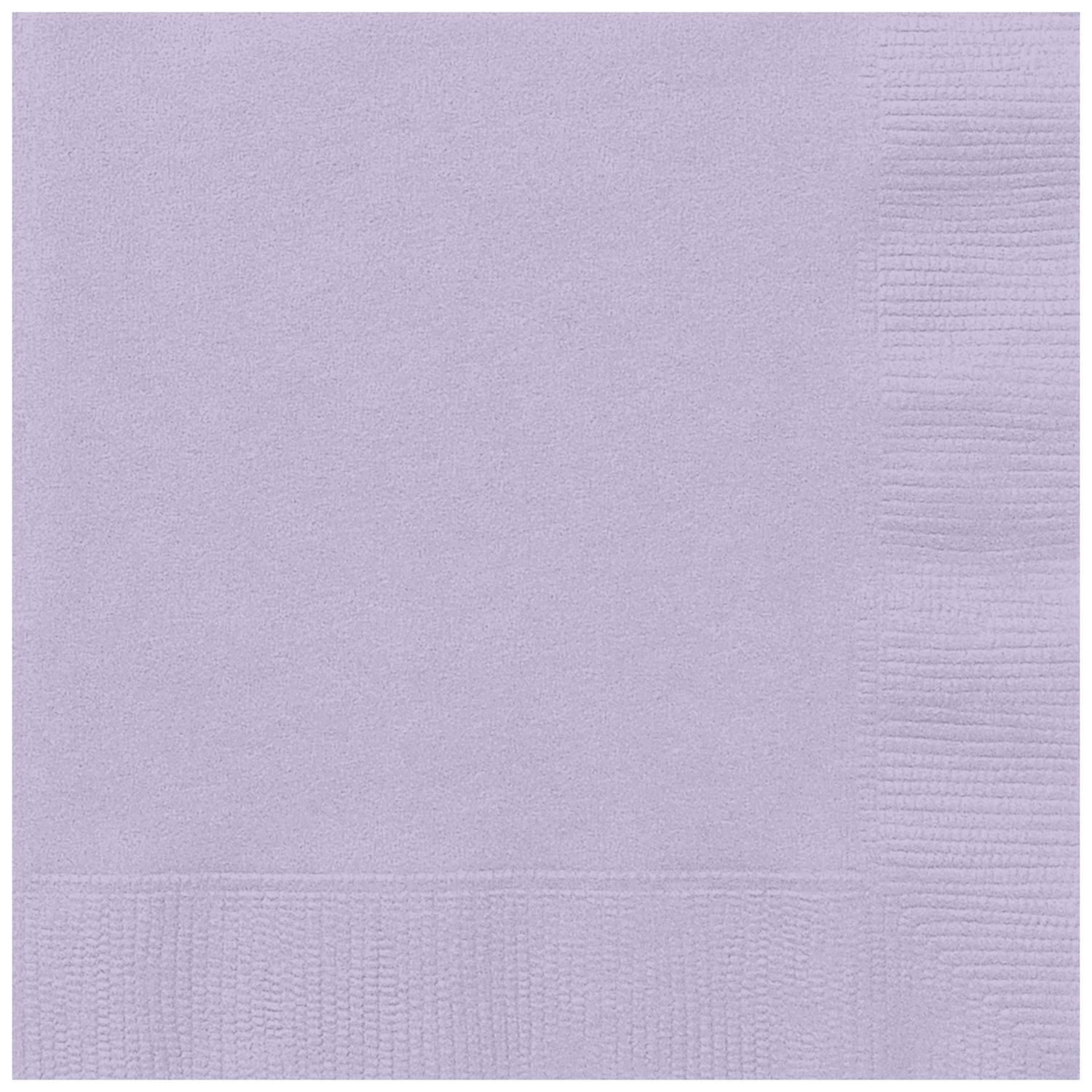20pcs Lavender Solid Color  Beverage Napkins